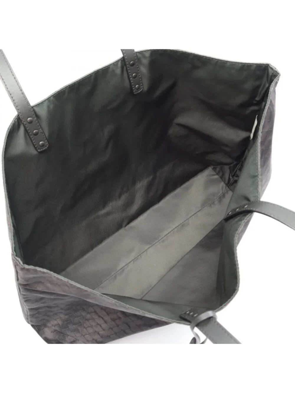Bottega Veneta Tote Bag Intreccio Illusion Black Nylon Leather